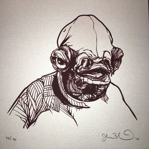 Star Wars Art Print 6x6” Signed Limited Edition